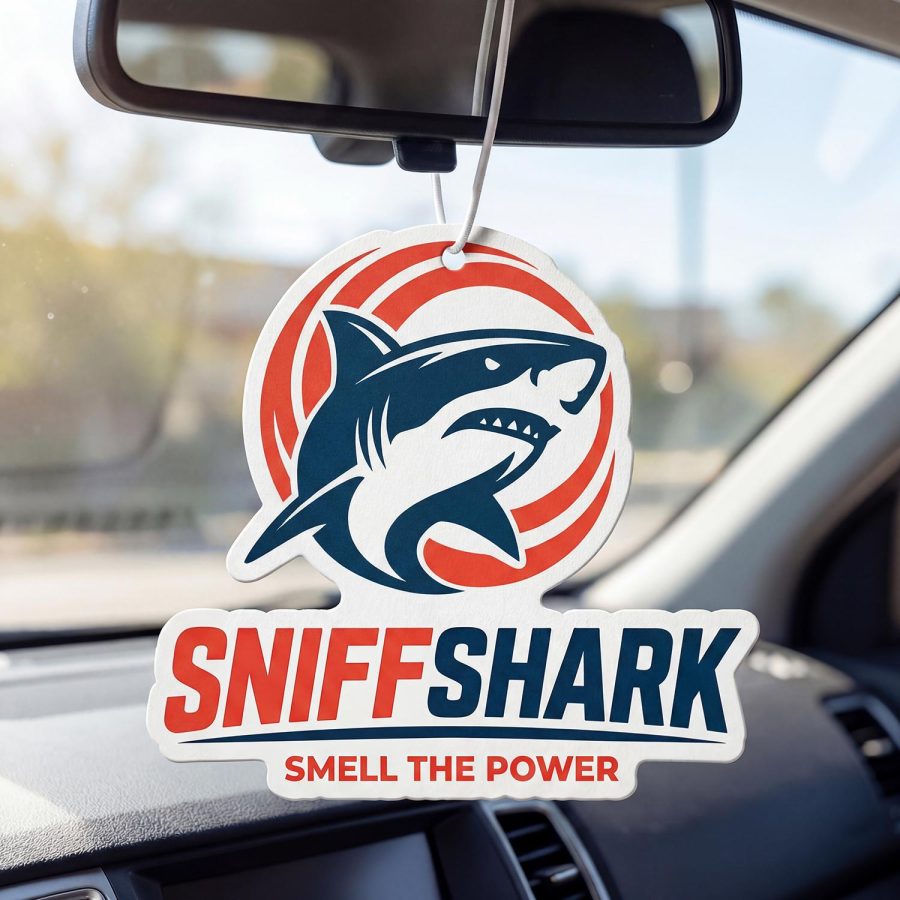 Custom car air freshener with company logo